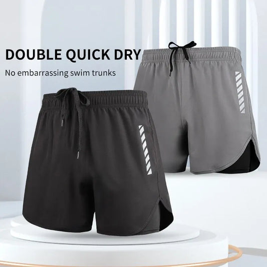 Men's Swimming Trunks 2025 – Quick-Drying Anti-Embarrassment Swim Shorts, Loose Fit Beachwear, Professional Swimsuit for Adults